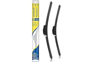 VEIGEIR 24 inch + 24 inch Windshield Wiper Blades Compatible with Dodge Ram 1500 2500 3500 4000 4500 5500 2009-2002 and new Ram 1,2,3500 2022-2020 +More Original Equipment J/U Hook Front Blades 2 Pack