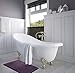 Clara Clark 2 Piece Bathroom Rugs Bath Mat Set, Velvet Memory Foam Bath Mats for Bathroom - Non-Slip, PVC Backing Bath Rugs, Washable - Dries Quickly, Purple