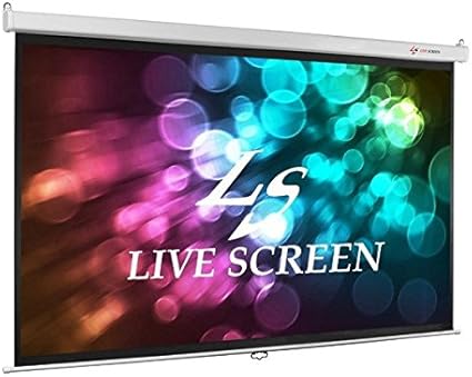 Amazon Live Screen 16 9 100インチ 手動式 プロジェクタースクリーン Live Screen スクリーン
