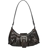 Y2K Purse Shoulder Bag for Women, Top Handle Handbag Small Goth Punk Hobo Clutch Purses Trendy Underarm Bag