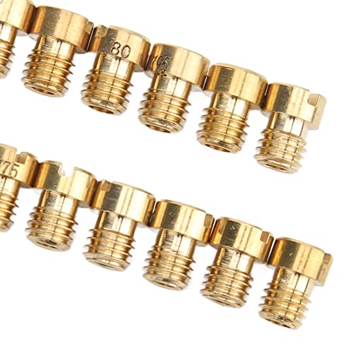 Carburetor Main Jet Kit, 25 Pieces, Main Jet Carburetor Kit 55-115 M5 Replacement for Dellorto PHBG Carburetor