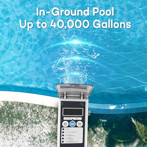 Salt Cell for Pool - Fits for Pentair Salt Cell, Upgraded Flow Switch with Temp/Salinity Sensor, Replacement Salt Cell Chlorine Generator, up to 40,000 Gal Pool