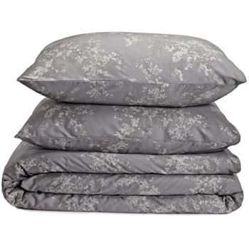 Amazon.com: Calvin Klein Lilacs Twin Duvet Set Stone: Home