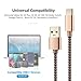 USB Type C Cable,SHNVIR USB C to USB 3.0 Nylon Braided Cable Fast Charger for Samsung Galaxy S8 Plus,LG G6 V20 G5,Nintendo Switch,New Macbook More (Earthly Gold)