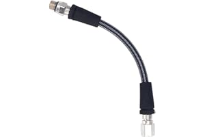 Fabater High Pressure Hose, Professional Scuba Diving Flexible Braided Hose, HP Regulator Hose with 7/16‑20UNF Thread, Carbon Fiber Braided & Aluminum Alloy Adapter for Diving