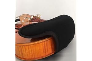 Meiyiu Violin Chin Rest Pad Cover Protector Chinrest for 1/4 1/8 1/2 3/4 4/4 Violin Fiddle Accessories 4/4-3/4 Bridge Type