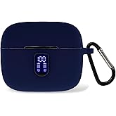 Claiol Premium Silicone Case for TAGRY X08 Wireless Earbuds with Carabiner. (Midnight Blue)