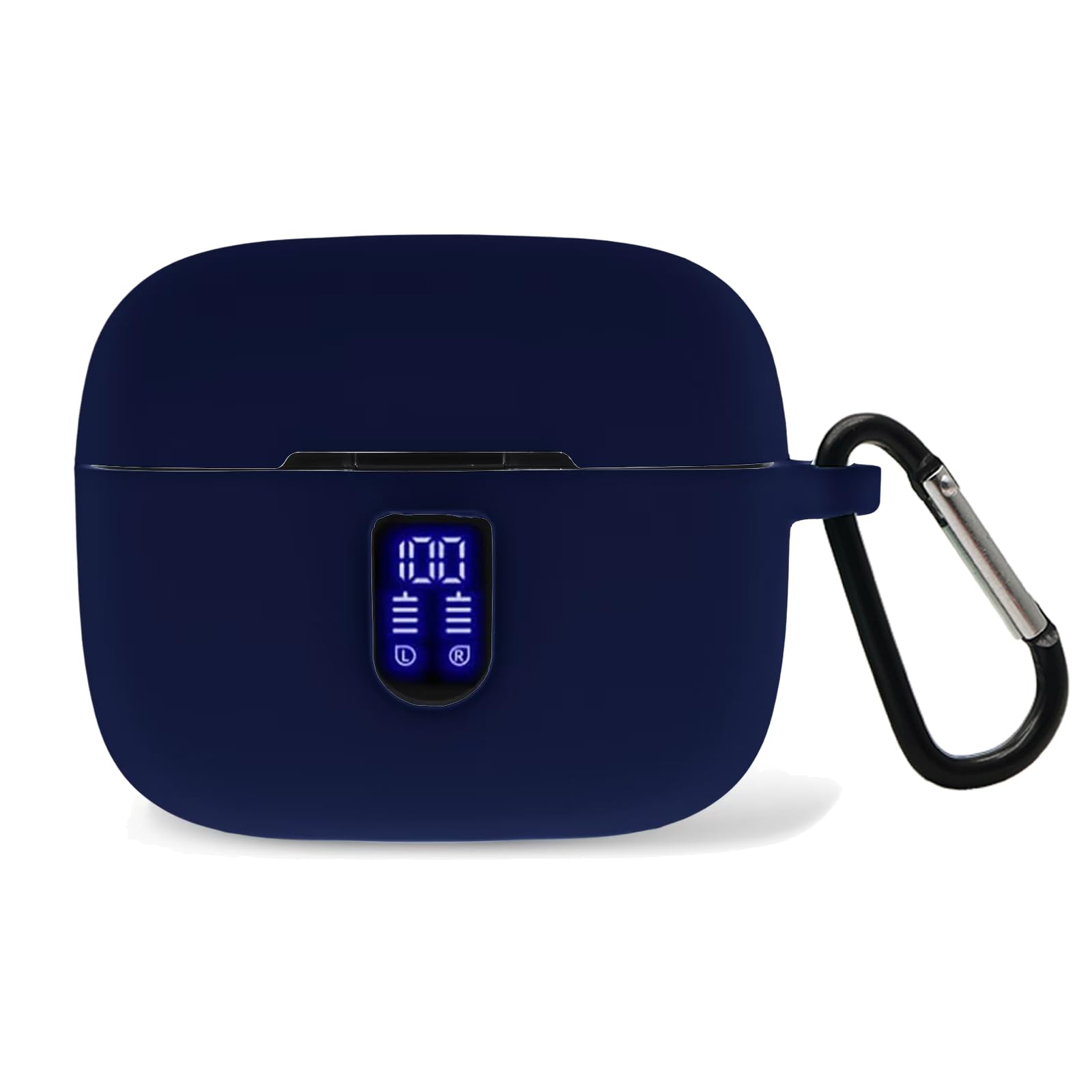 Photo 1 of Claiol Premium Silicone Case for TAGRY X08 Wireless Earbuds with Carabiner. (Midnight Blue)