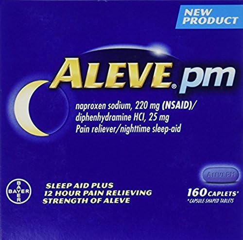 Aleve PM 2Pack (160 Caplets Each )