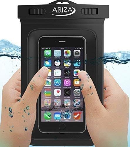 Universal Waterproof Pouch Case with Lanyard Strap for iPhone X, 8/7/7 Plus/6S/6/6S Plus, Samsung Galaxy S9/S9 Plus/S8/S8 Plus/Note 8 6 5 4, Google Pixel 2 HTC