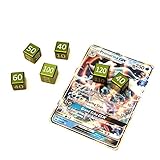 CNC Machined Aluminum Pokemon TCG Damage Counter Dice (6 pcs) Grass Green Color For Pokemon TCG, Burning Shadows, Guardians Rising, Sun and Moon