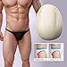 KaiKBax Men's Underwear Sponge Cup Safety Cotton Sponge Push Men's Bulge Pad Penis&Hip Enhancer Underpants