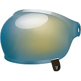 Bell Powersports Bullitt Bubble Shield, Gold Iridium | Black Tab, One Size