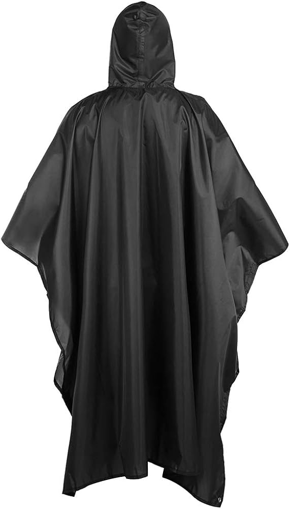 Rain Ponchos for Adults Men Women Hooded, Reusable Rain Coats for Camping: Clothing