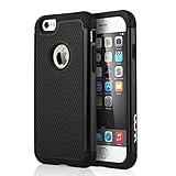 iPhone 6S Case, ULAK iPhone 6 / 6S (4.7 INCH) Hybrid Rugged Slim Cover Shell w/ Plastic Outer & Rubber Silicone Inner Cover (Black)