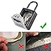 Key Lock Box for Outside - Lock Box for House Key Wall Mounted with Removable Shackle, Key Safe Box, 5 Key Capacity, Weatherproof Resettable Code House Key Safe Security Lock Box for Outdoor