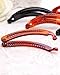 6 Pieces Prettyou 100mm/3.9 Inches Plastic Girls Banana Hair Clip for Women