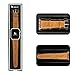 Jisoncase JS-AW4-06A20 Leather Wristband with Metal Clasp and Adapters for (Apple Watch), 42mm, Brown