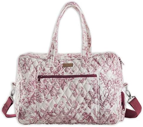 Maison d' Hermine The Miller 100% Cotton Travel Duffel Bag Weekender Overnight Luggage Bag For Men Women Business Travellers Family Trip (Red) 1 Maison d' Hermine The Miller 100% Cotton Travel Duffel Bag Weekender Overnight Luggage Bag For Men Women Business Travellers Family Trip (Red)