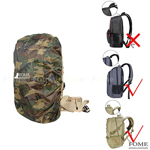 FOME Backpack Rain Cover, Sports|Outdoors Nylon Waterproof Backpack Rain Cover Rucksack Water Resist Cover for Hiking Camping Traveling Outdoor Activity