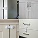 KiddiLife – Child Safety Cabinet / Cupboard Lock (4 Pack) – Quick and Easy To Install With Strong 3M Adhesive – No Tools, Drilling Required – Universal Child / Baby Proofing Latch