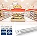 Hyperikon T8 T10 T12, 4ft LED Light Tube, Dual-End Powered, Works with and without ballast, 18W (48W equivalent), 2320 Lumens, 4000K (Daylight Glow), Clear Cover, DLC & UL (Pack of 12)
