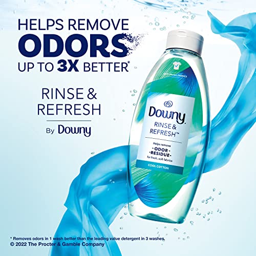 Downy RINSE & REFRESH Laundry Odor Remover and Fabric Softener, Cool