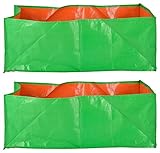 Evergreen Terrace Gardening Leafy Vegetable Green Grow Bag (18' X 12 ' X 9' ) - (Pack Of 2)