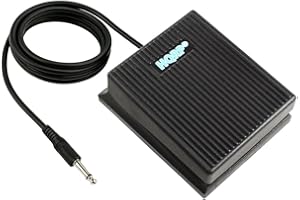 HQRP Sustain Pedal for Yamaha DGX-230, DGX-530, DGX-640, DGX-660, DGX-670, EZ-220, P-45, P-71, P-85, P-95, P-105, P-115, P-125, P-225, P-515 Digital Piano Keyboard (FC5 Replacement, 1/4" Jack)