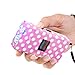Monster Stun Gun with LED Flashlight & Disable Pin, 25 Million Volts, Rechargeable, Polka Dot Pink