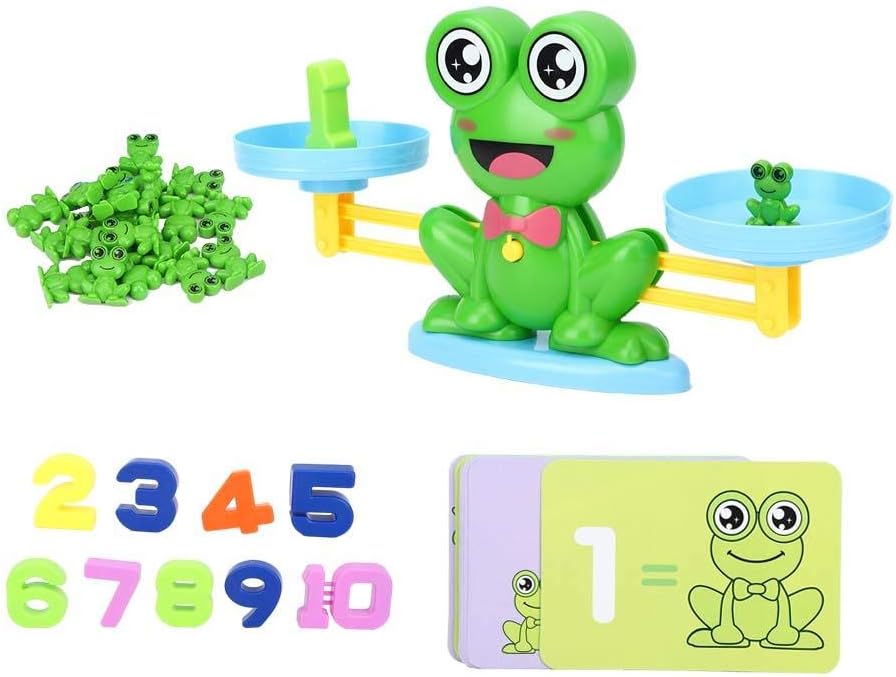 Mathematics Balance Toy, Addition and Subtraction Math Game Frogs Shape ...