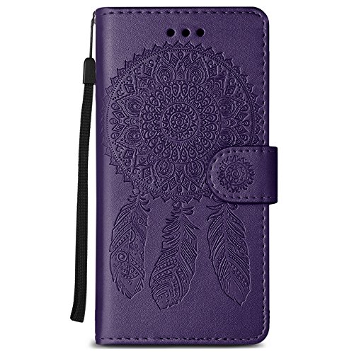image for iPhone 8 Wallet Case, iPhone 7 Case, Slim PU Leather Embossed Design w