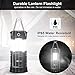 LED Camping Lantern 2 Pack, JYctrone Camping Lanterns Rechargeable with Upgraded Magnetic Base, LED Flashlight Lantern Rechargeable LED Lantern for Emergency, Hurricane, Hiking & Power Outage