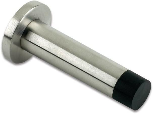 Zoo Projection Door Stop With Rose 70Mm Satin Stainless Steel, 8 x 3.2 x 2.4 cm