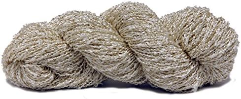 Fiesta Yarns Hand Dyed Rayon Boucle Yarn, Snow
