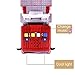 Fire City Truck Toy Rescue Truck Friction Powered 1:16 Simulation Vehicle with Light and Sound, 6 Wheels and a Extensible Ladder, Red and Gray