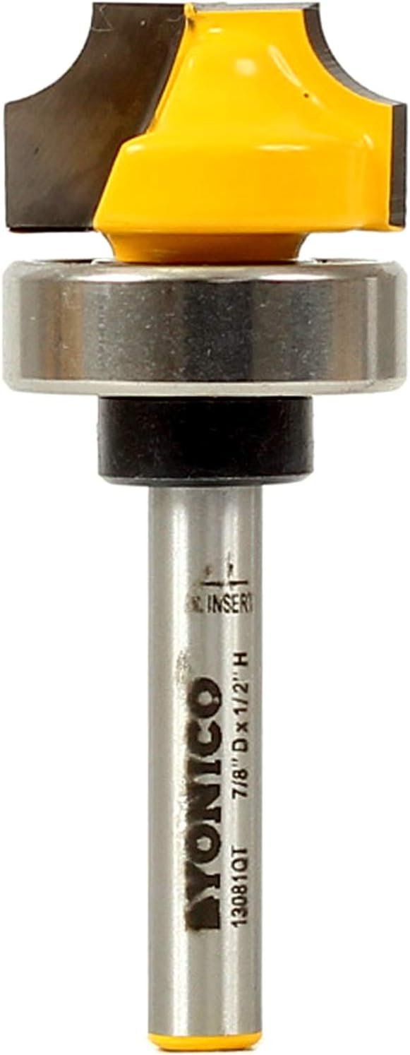 Yonico 13081qt 7/32-Inch Radius Round Over Groove Router Bit 1/4-Inch Shank