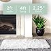 Faux Fur Rug & 2 Faux Fur Pillow Cases for Bedroom, Living Room, Daughters Room (2 Feet x 4 Feet) - Fur Rugs for Living Room and Fur Rugs for Bedroom - Faux Fur Throw Rug for Couch - Shag & Fluffy Rug