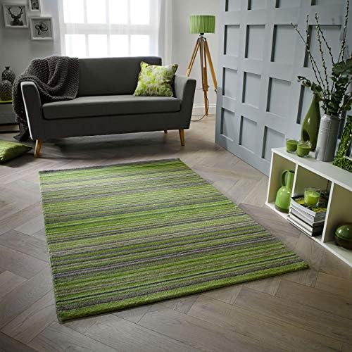 Rugs Direct Rug, 100% wool, Green, 120cm x 170cm, 120 x 170 cm (Rectangular)