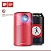 Nebula Capsule, by Anker, Smart Wi-Fi Mini Projector, Red, 100 ANSI Lumen Portable Projector, 360° Speaker, Movie Projector, 100 Inch Picture, 4-Hour Video Playtime, Outdoor Projector—Watch Anywhere