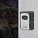 TOWOKE Key Lock Box Wall Mount Waterproof Combination Key Safe Box for Outside, Zinc Alloy Key Storage Box with Resettable Code for House Spare Keys, 5 Key Capacity - Mounting Kit Included