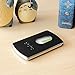 Ohuhu Business Card Holder, Stainless Steel PU Leather Wrap Business Card Case