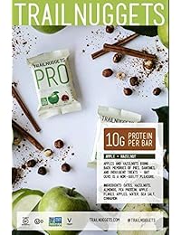 Trailnuggets Pro Energy Bar - Varilla de manzana (avellana, vegana, sin OMG y sin pegamento)