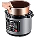 GoWISE USA GW22703 12-in-1 Multifunctional Electric Pressure Cooker with Measuring Cup, Spoon, and Stainless-Steel Steam Rack and Basket, 6-QT