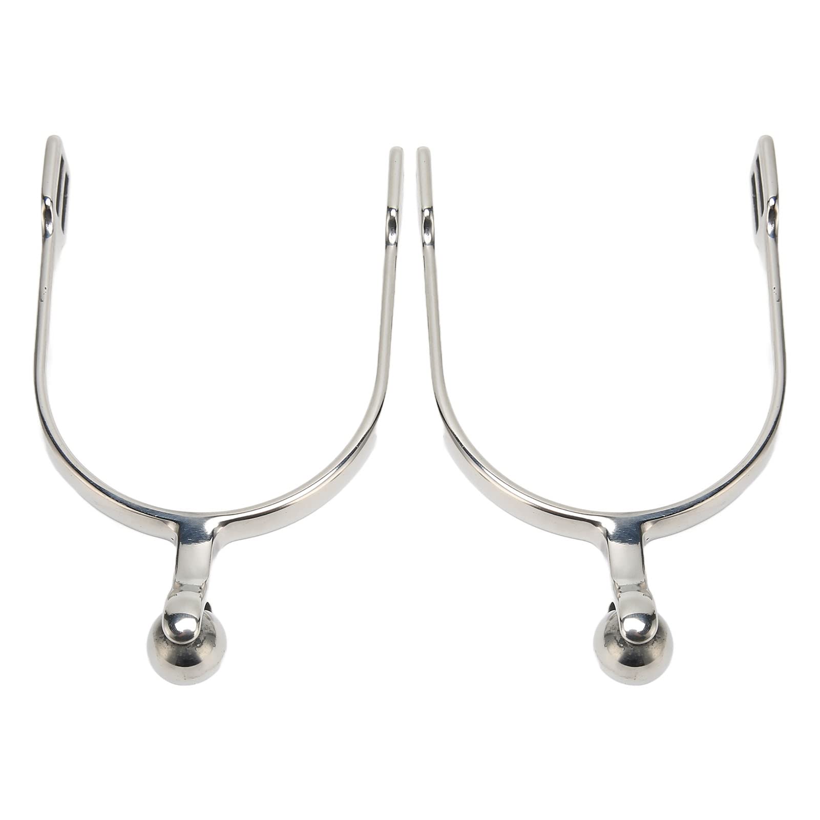 2Pcs English Spurs, Stainless Steel Horse Spurs, Women Western Spurs Horse Boot Spurs with Roller Ball for Horse Training