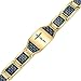 Willis Judd Christian Jesus Crucifix Cross Blue Carbon Fiber Titanium Magnetic Bracelet with Gift Box and Link Adjuster Tool