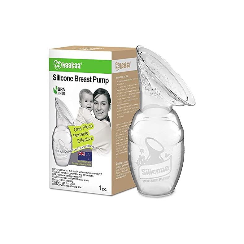 haakaa Manual Breast Pump for Breastfeeding 4oz/100ml