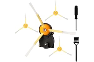 iParto Side Brush Motor Module Replacement for iRobot Roomba 500 600 700 800 900 Series 675 692 694 671 980 985 981 880 860 850 861 866 870 890 Replacement Kits with 3-Pack Brush and Screwdriver