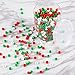 PP OPOUNT 1002 Pieces Christmas Pony Beads Large Hole Beads with Elastic String Cord, Safety Scissors for Bracelets, Necklaces, Jewelry Making and Home Decor Craft (White, red, Green)