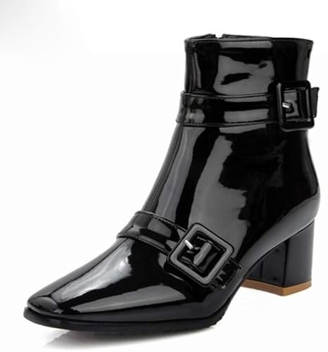 patent leather womens boots